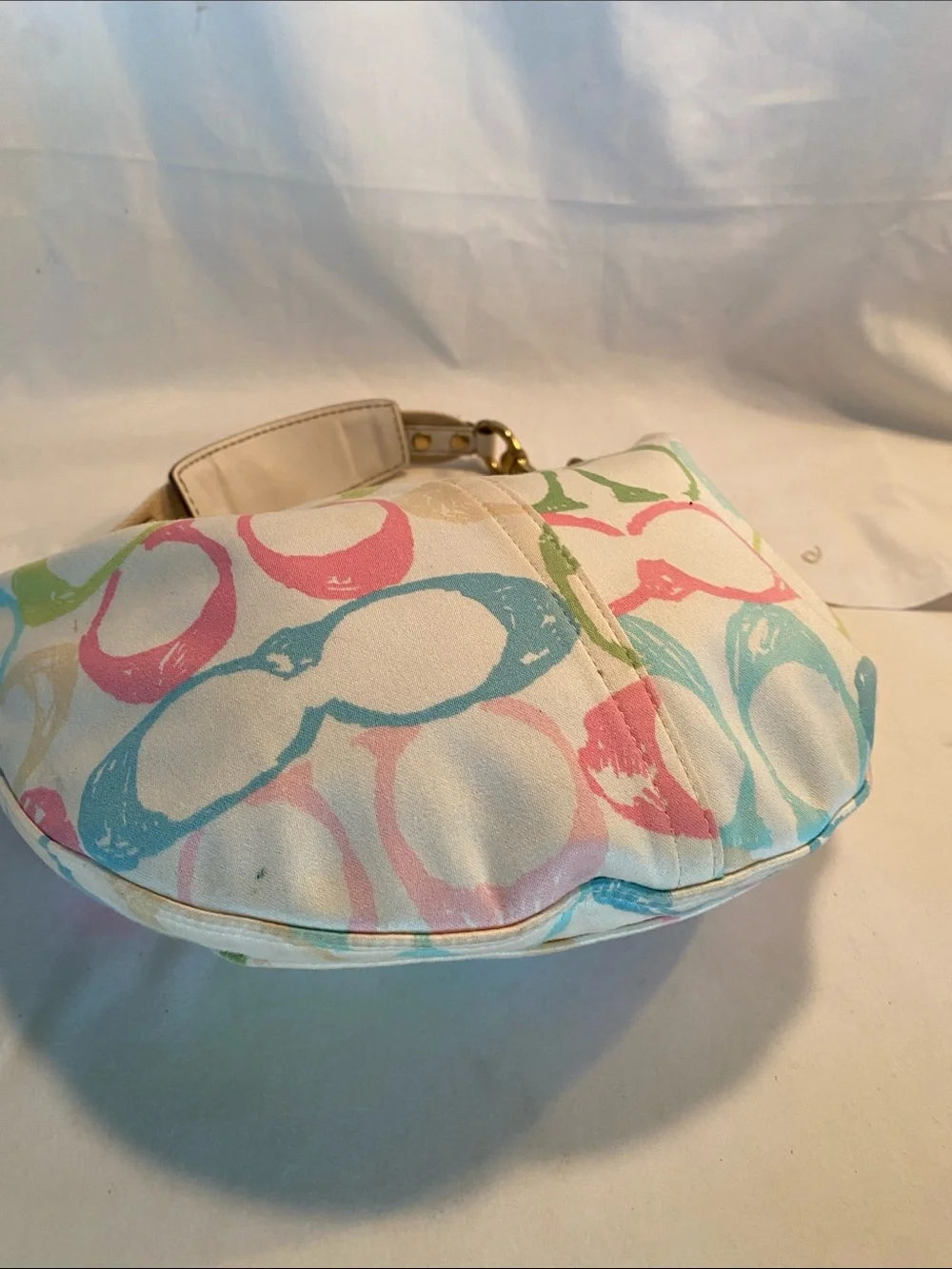 Coach Vintage Hampton Scribble Signature C Pastel Hobo Bag Vintage Y2K Pastel